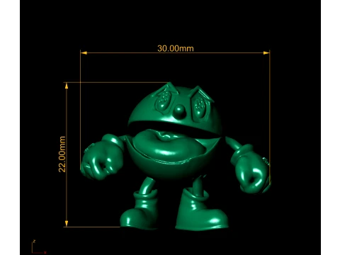 Cute Cartoon Yellow Character 3D Model