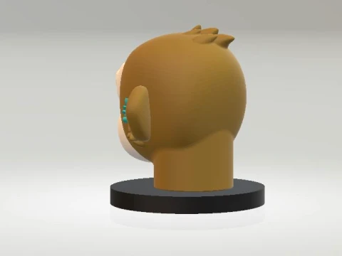Cute Monkey 3D Character 3D Model