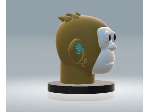 Cute Monkey 3D Character 3D Model