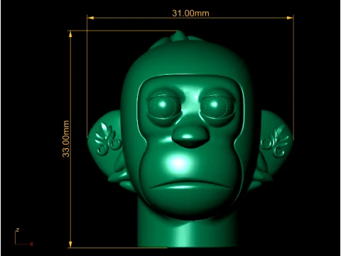 Cute Monkey 3D Character 3D Model