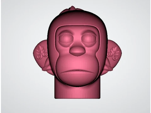 Cute Monkey 3D Character 3D Model