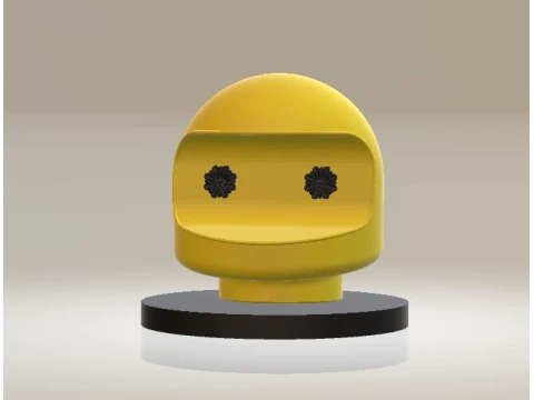 Cute Yellow Robot 3D Character Modelo 3D