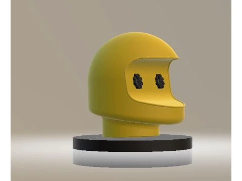 Cute Yellow Robot 3D Character 3D Model