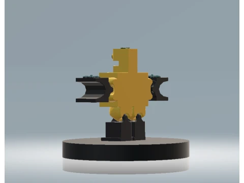 Cute 3D Robot with a Heart 3D Model