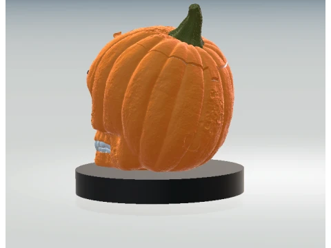Halloween Pumpkin Skull 3D Printable Model 3D Model