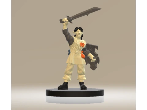 Fantasy Warrior Woman 3D 모델