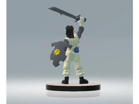 Fantasy Warrior Woman 3D 모델