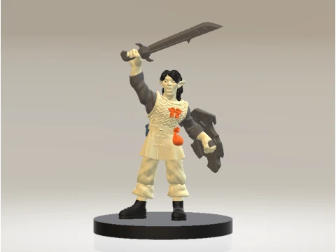Fantasy Warrior Woman 3D 모델