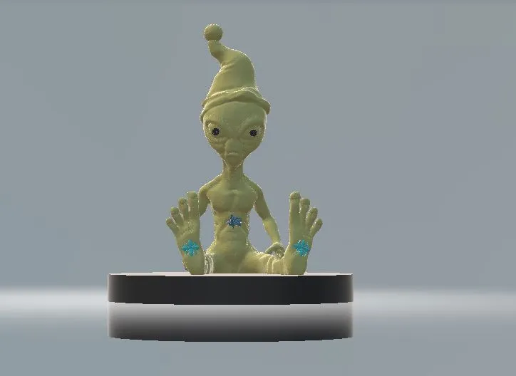 Fantasy Alien Elf 3D Model .c4d .max .obj .3ds .fbx .stl .blend 