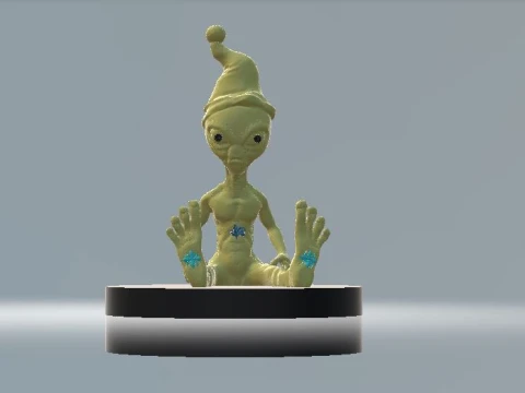Fantasy Alien Elf 3D Model