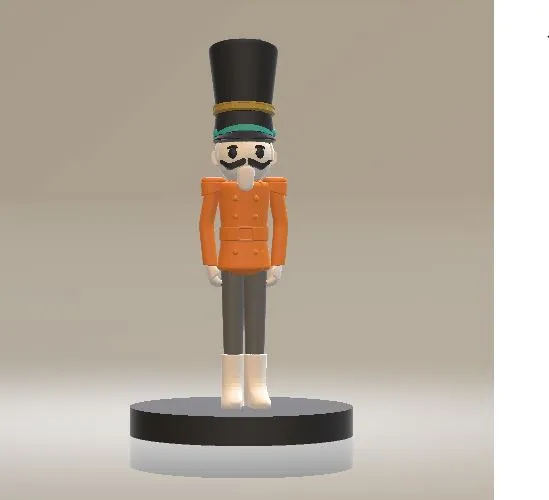 Toy Soldier Nutcracker 3D Model .c4d .max .obj .3ds .fbx .stl .blend 