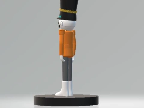 Toy Soldier Nutcracker 3D Model