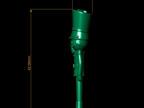 Toy Soldier Nutcracker 3D Model