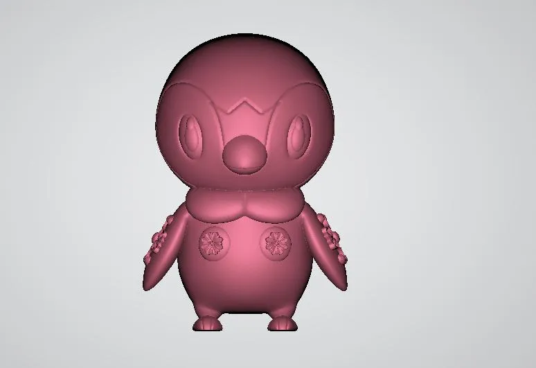 Cute Yellow Chick 3D Mode 3D Model .c4d .max .obj .3ds .fbx .stl .blend