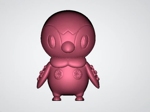 Cute Yellow Chick 3D Mode 3D Modell
