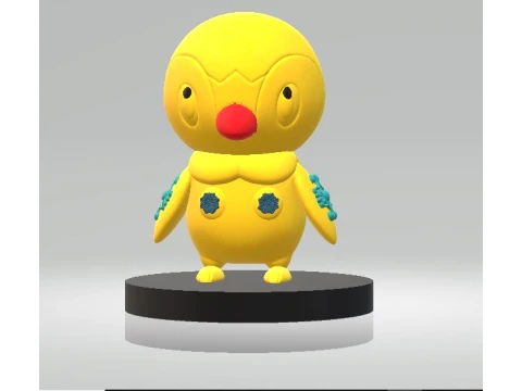 Cute Yellow Chick 3D Mode 3D Model