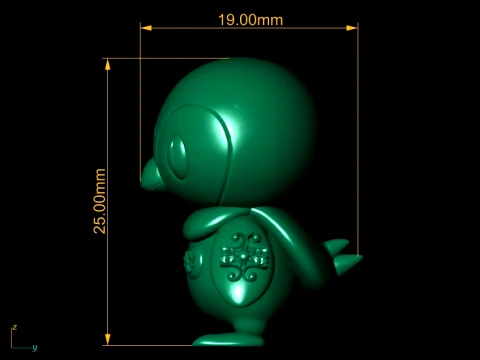 Cute Yellow Chick 3D Mode 3D Model