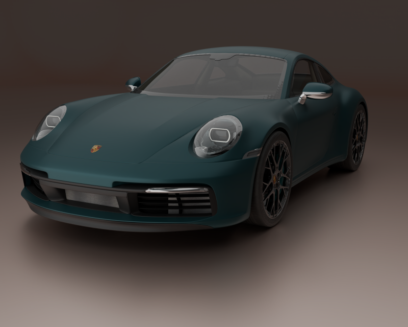 Porshe 911 992 2024 3D Model .c4d .max .obj .3ds .fbx .stl .blend 