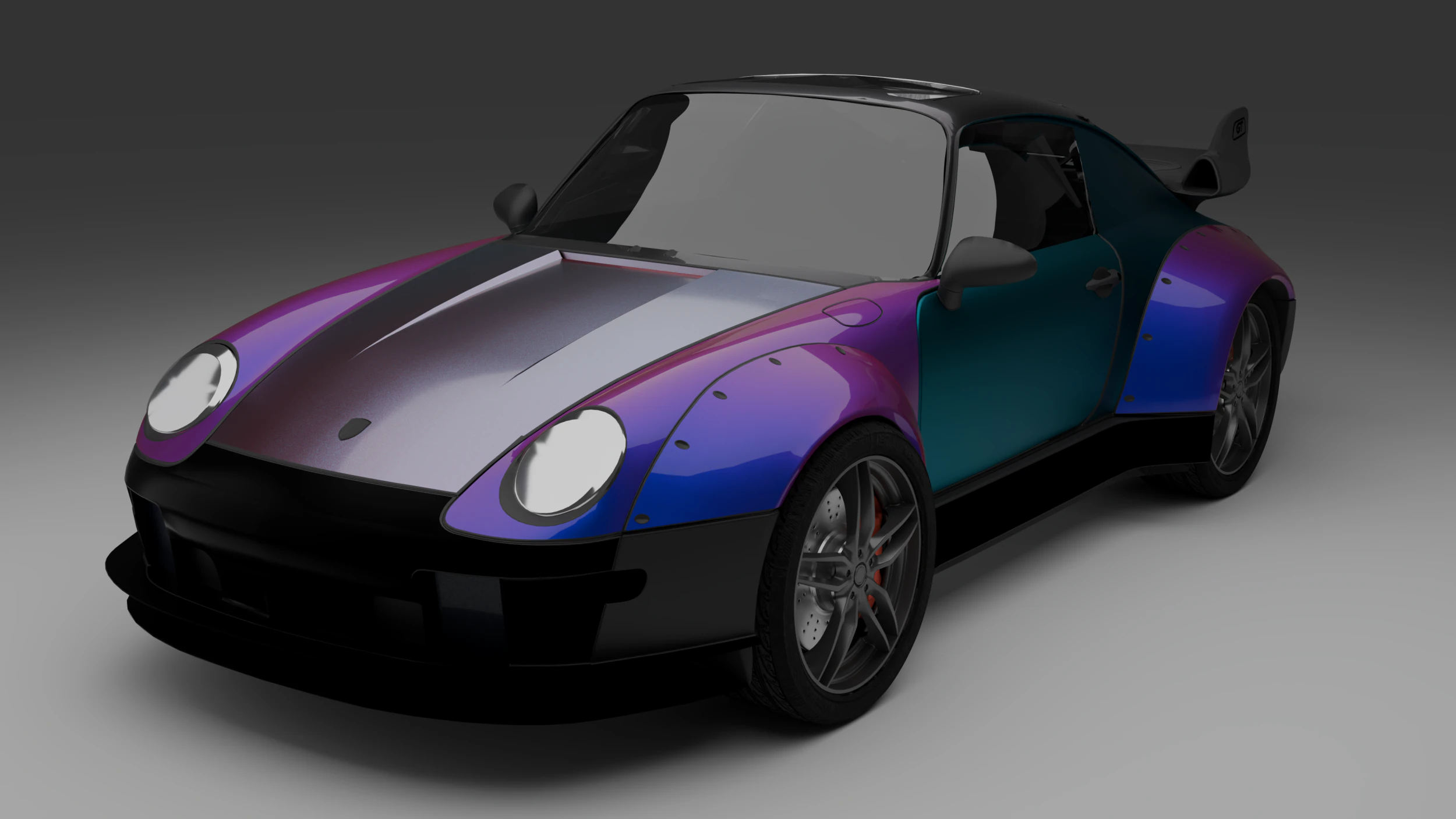 Porshe 911 3D Model .c4d .max .obj .3ds .fbx .stl .blend