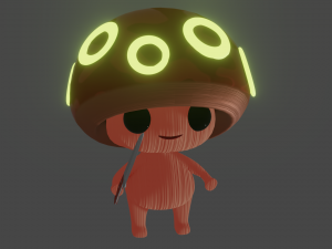 Mushroom guy 3D-Modell