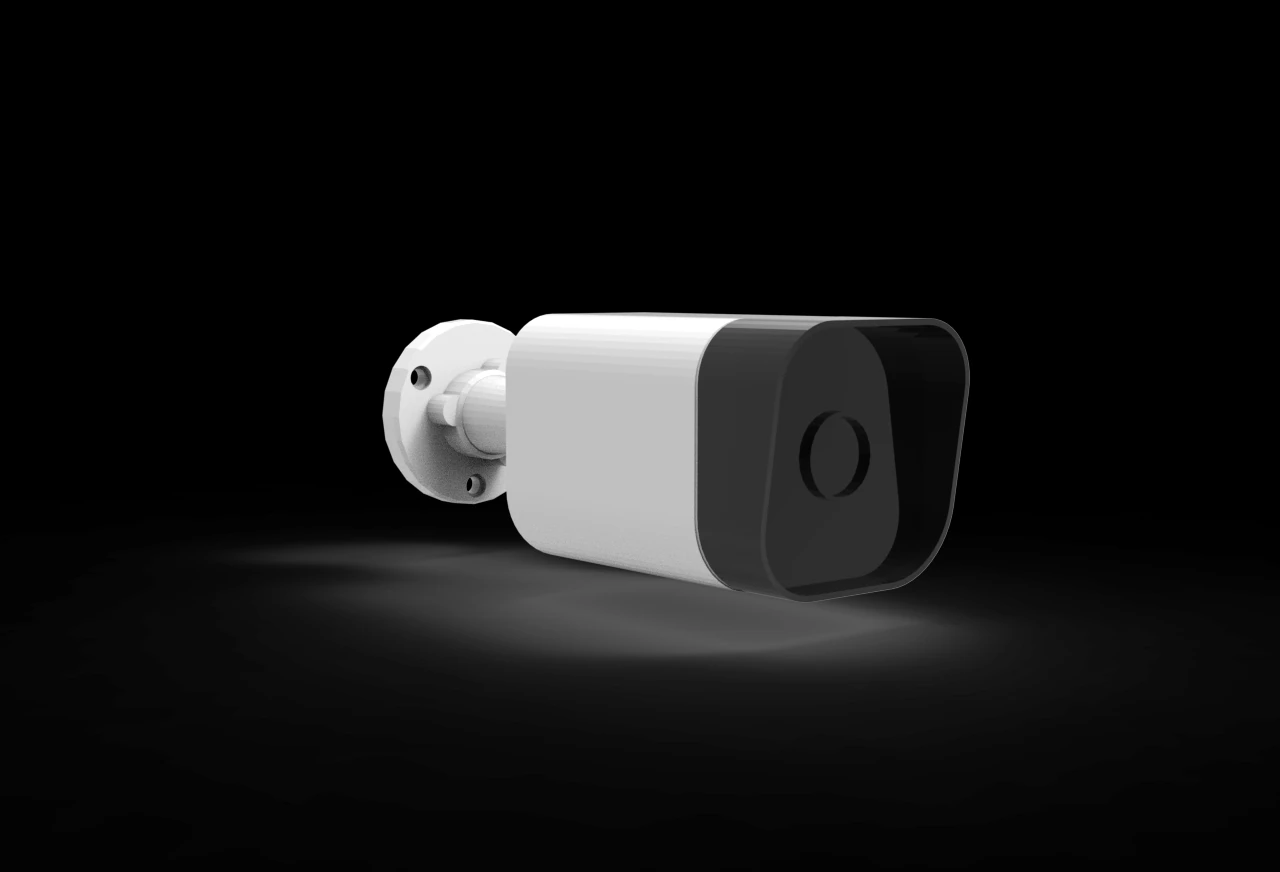 CCTV Camera 3D Model .c4d .max .obj .3ds .fbx .stl .blend