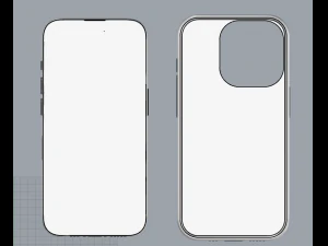 Iphone 15 pro max and case 3D Model