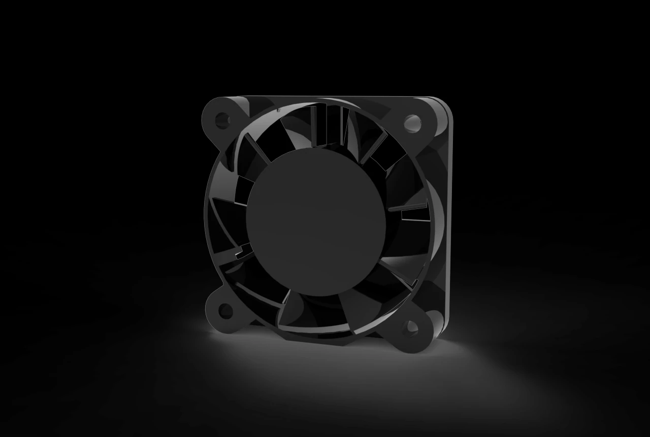 PC Fan 3D Model .c4d .max .obj .3ds .fbx .stl .blend 