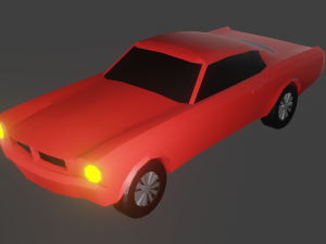 Low poly sport-car 3D 模型