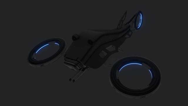 Sci-fi military drone 3D Модель .c4d .max .obj .3ds .fbx .stl .blend