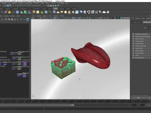 Язык с подробным разрезом 3D Модель