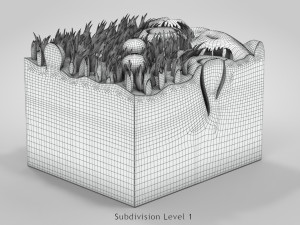 Tongue with Detailed Cross-section 3D Model