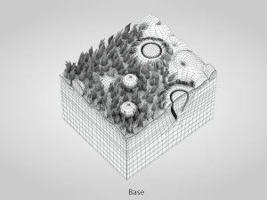 Язык с подробным разрезом 3D Модель