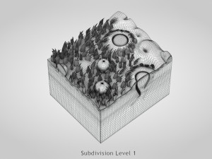 Tongue with Detailed Cross-section 3D Model