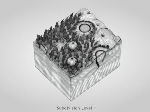 Язык с подробным разрезом 3D Модель