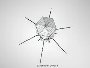 Bacteriofaag 3D Model