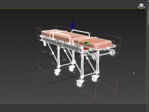 Aluminum Alloy Stretcher Model 3D
