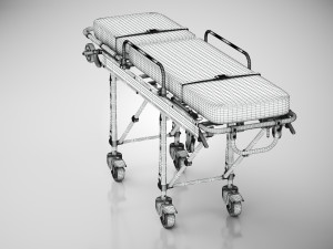 Aluminum Alloy Stretcher Model 3D