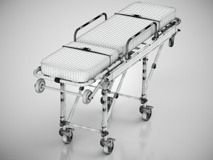 Aluminum Alloy Stretcher Model 3D