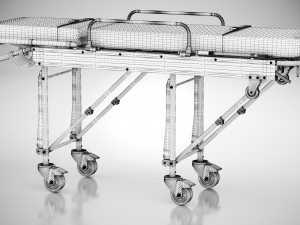 Aluminum Alloy Stretcher Model 3D