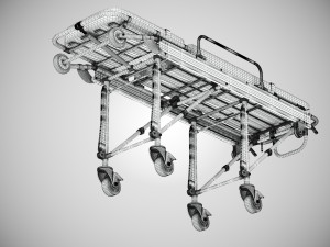 Aluminum Alloy Stretcher Model 3D