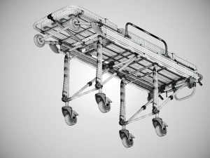 Barella in lega di alluminio Modello 3D
