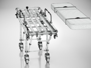 Aluminum Alloy Stretcher Model 3D