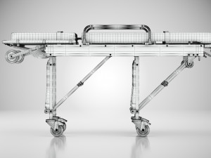 Aluminum Alloy Stretcher Model 3D