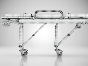 Barella in lega di alluminio Modello 3D