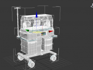 Baby Incubator 3D Model