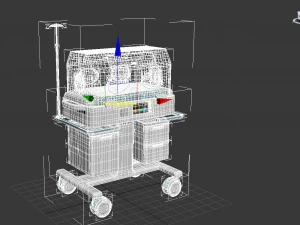 Baby Incubator 3D Model