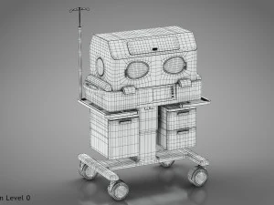 Baby Incubator 3D Model
