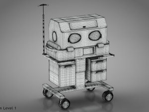 Baby Incubator 3D Model