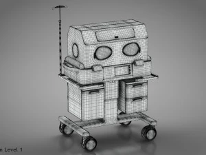Baby Incubator 3D Model