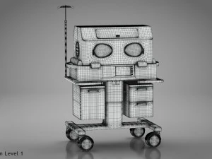 Baby Incubator 3D Model